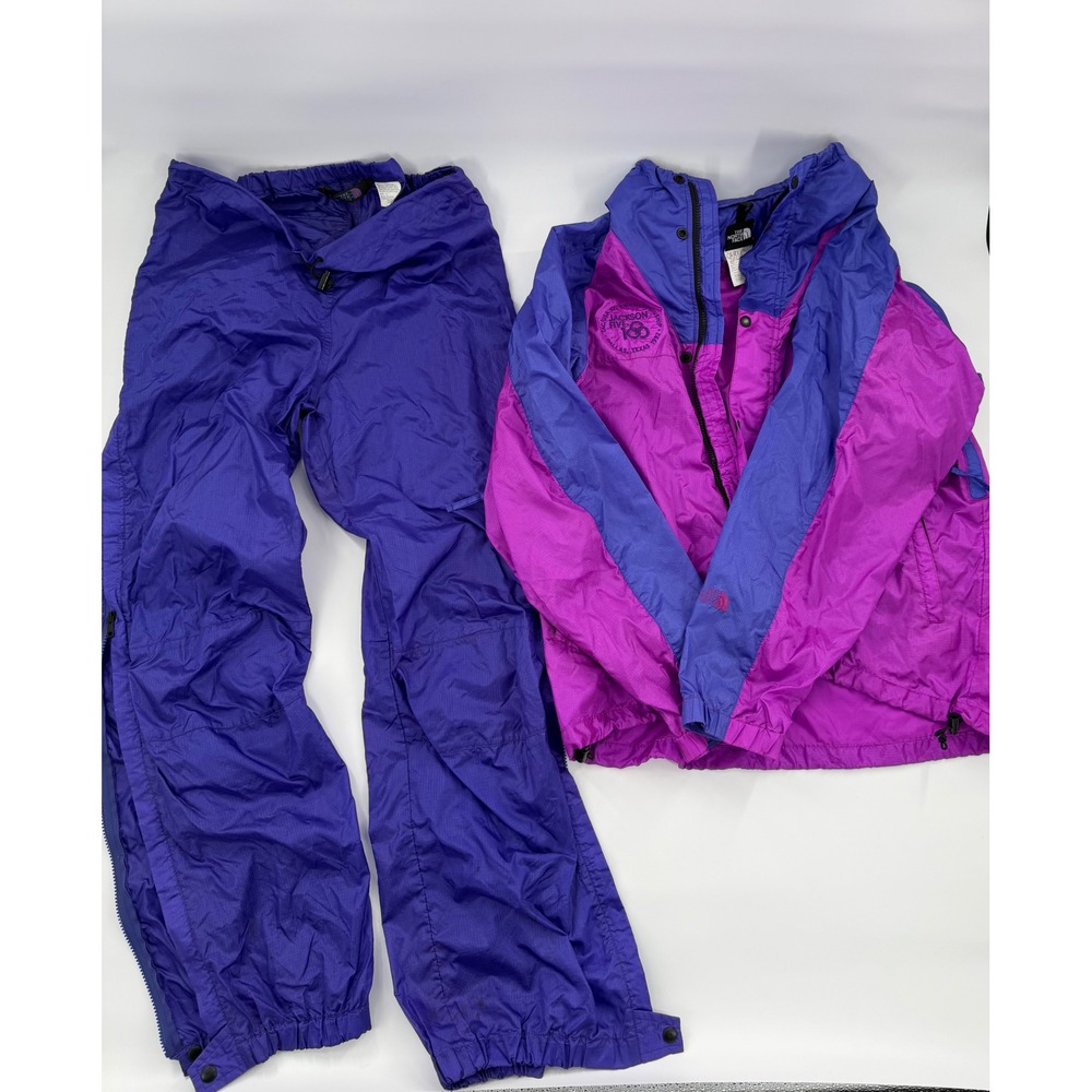 Vintage The North Face 1992 Jackson Five-100 Track Suit Purple Magenta Woman's M